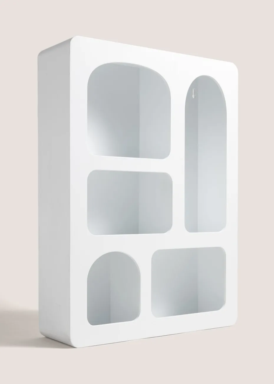 White Multilayer Cove Shelf (40cm x 18cm x 54cm)