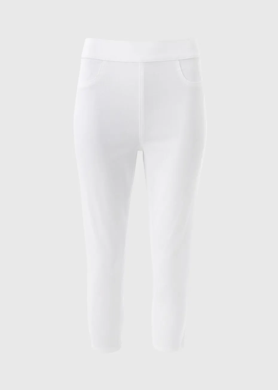 White Rosie Cropped Jeggings