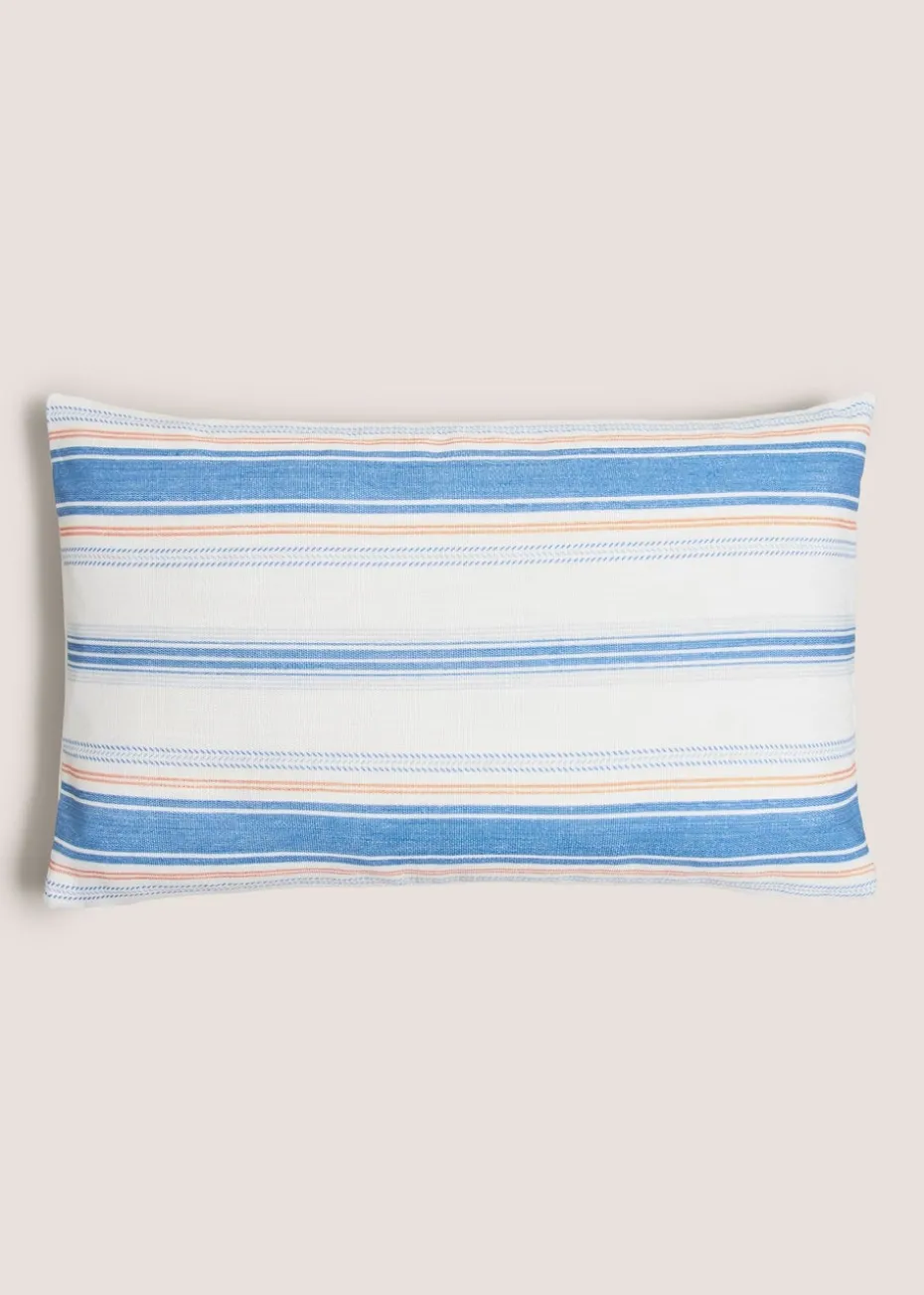 White Seaside House Cushion
