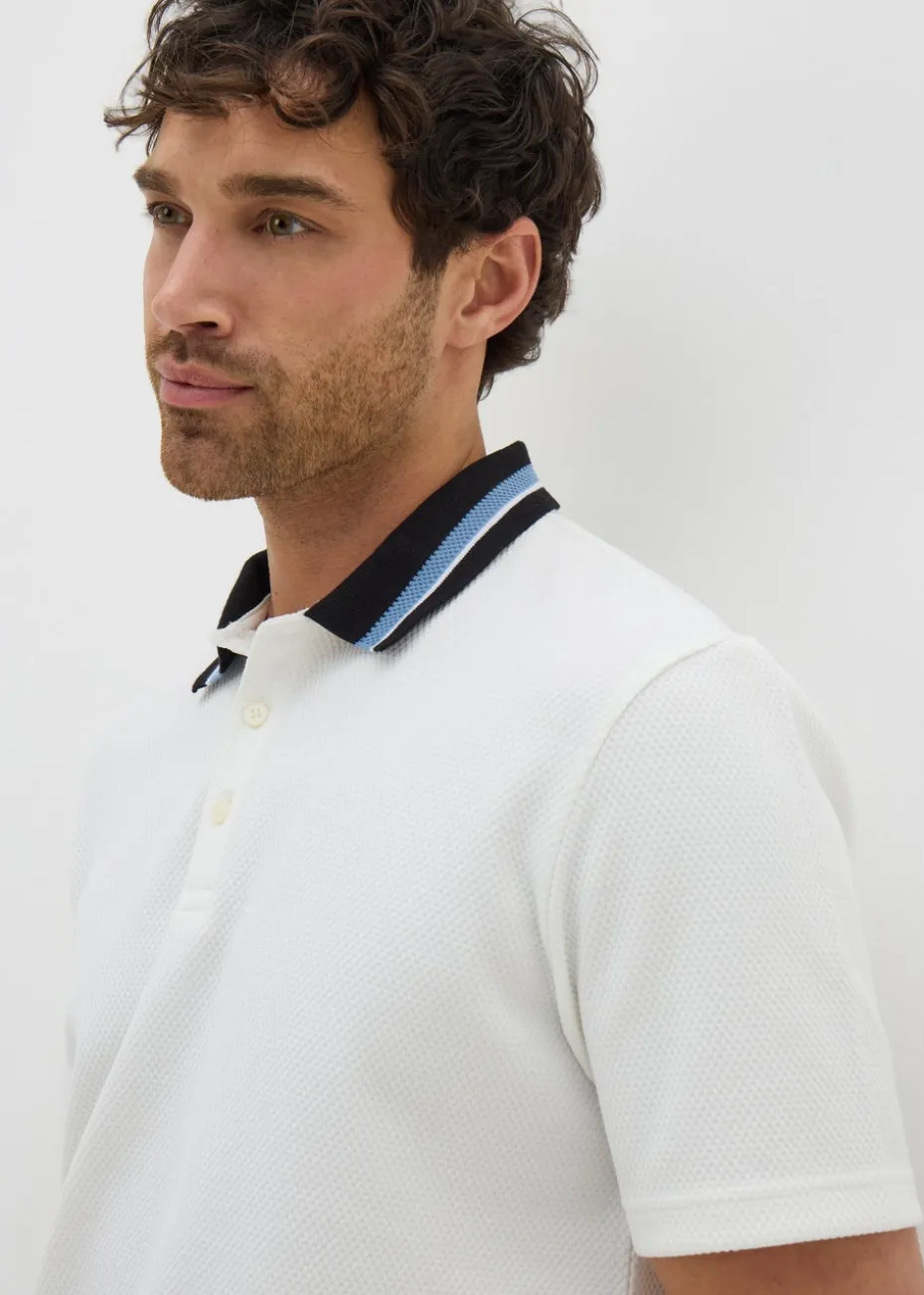 White Tipped Polo Shirt