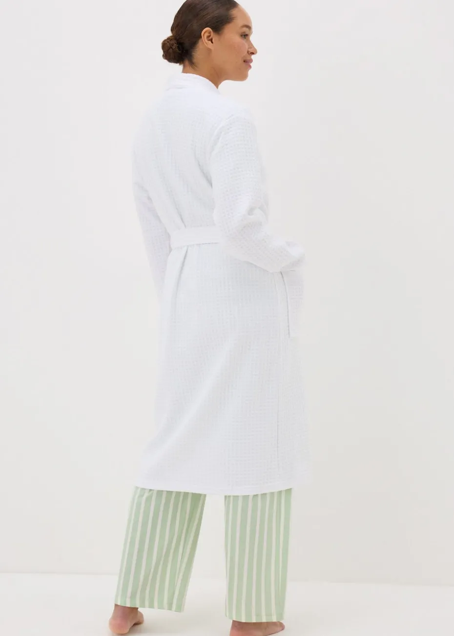 White Waffle Dressing Gown