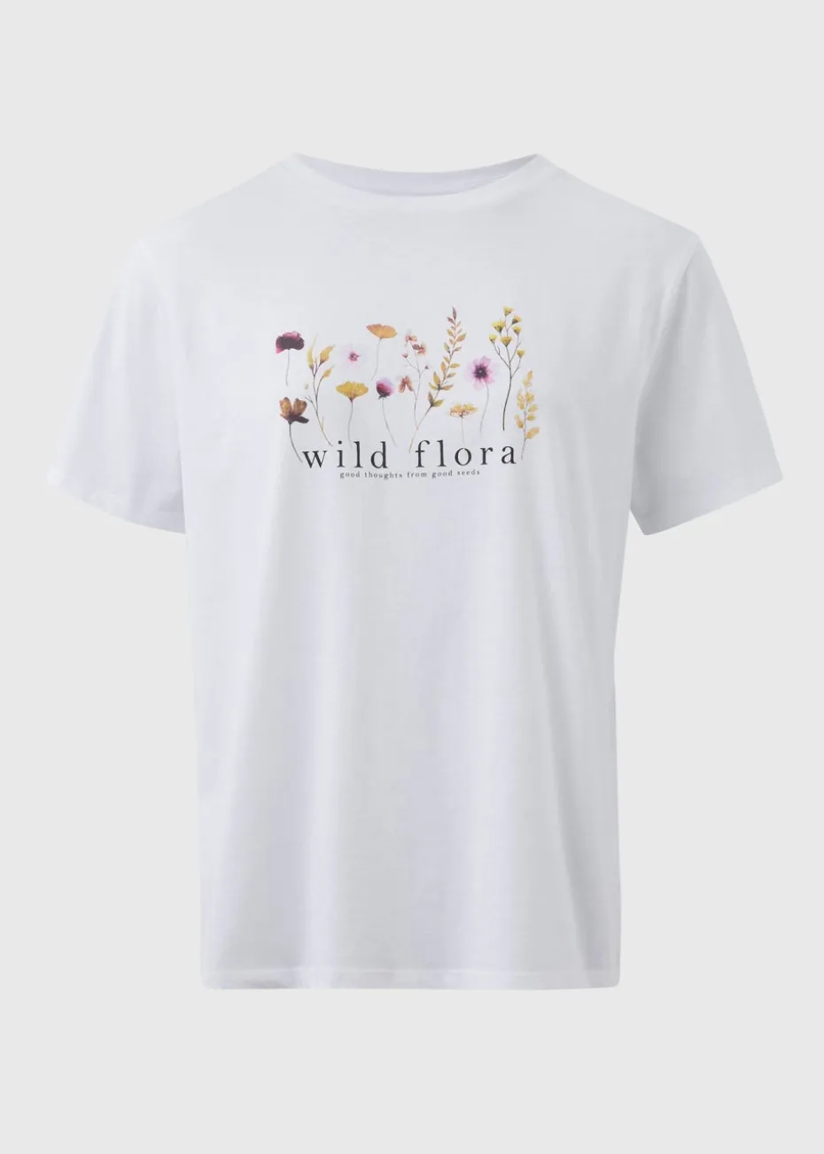 White Wild Flora T-Shirt