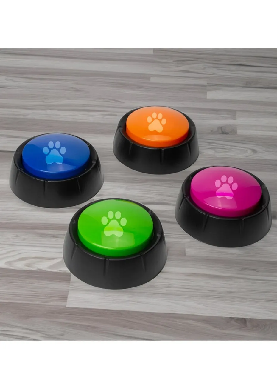 winning Multi Recordable Dog Buttons Set 4