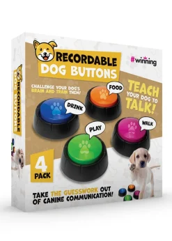 winning Multi Recordable Dog Buttons Set 4