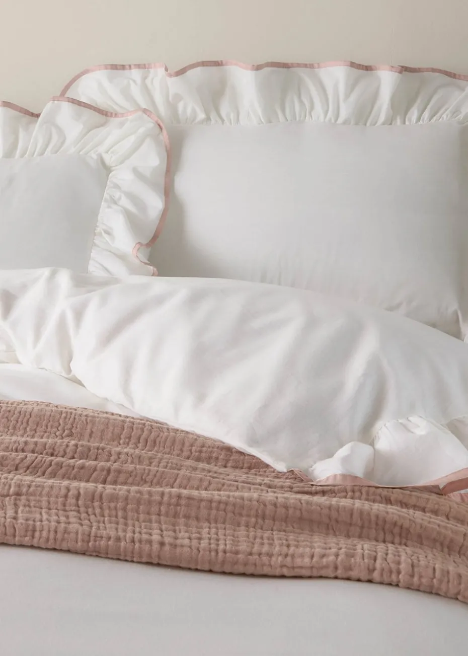Wylder Blousey Ruffled Cotton Pillowcase