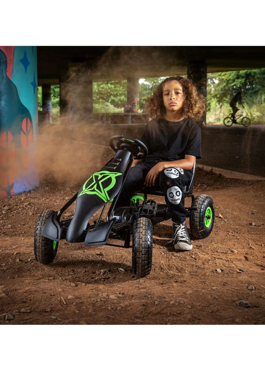 Xootz Viper Pedal Go Kart – Green & Black