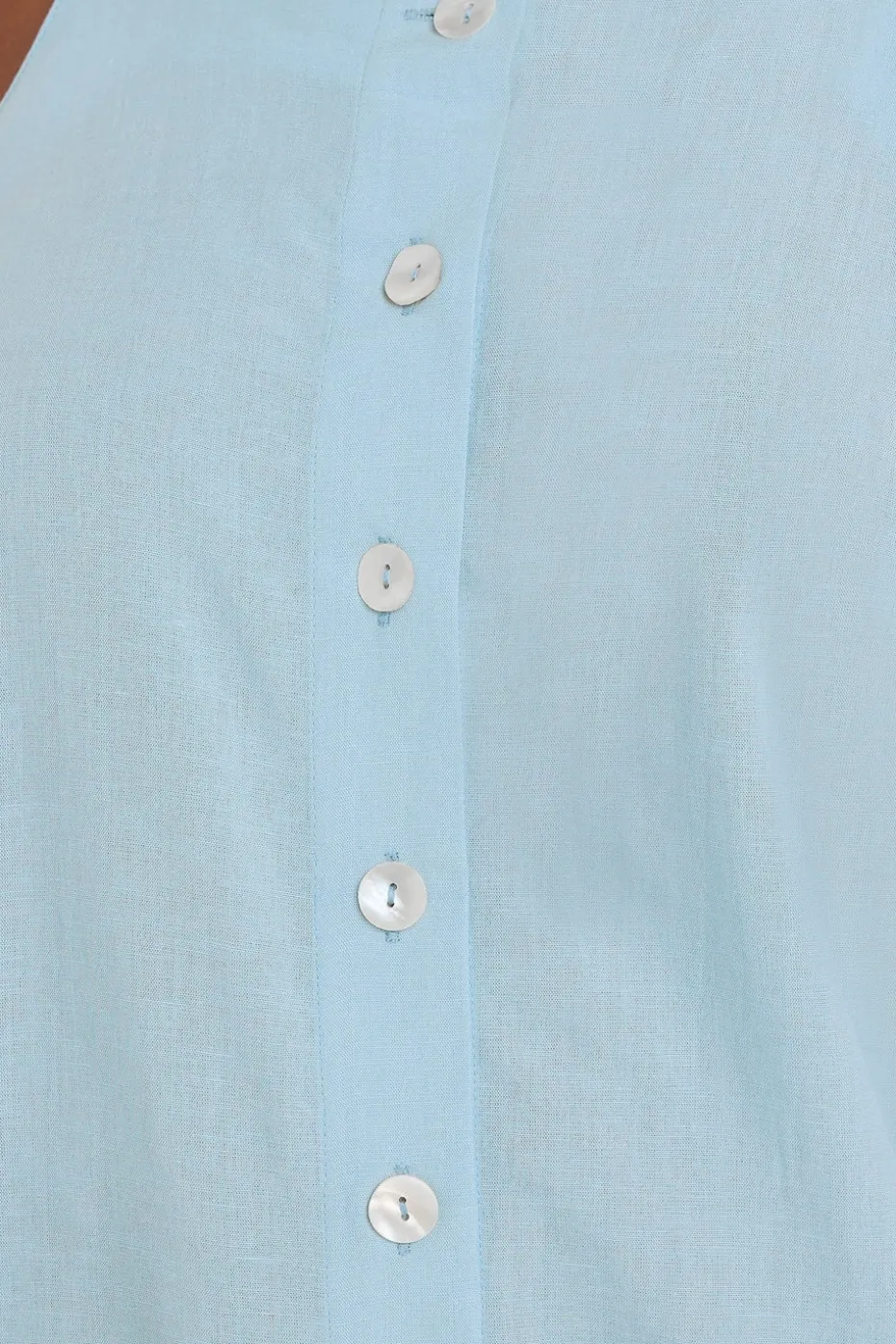 Yours Curve Light Blue Square Neck Vest Top
