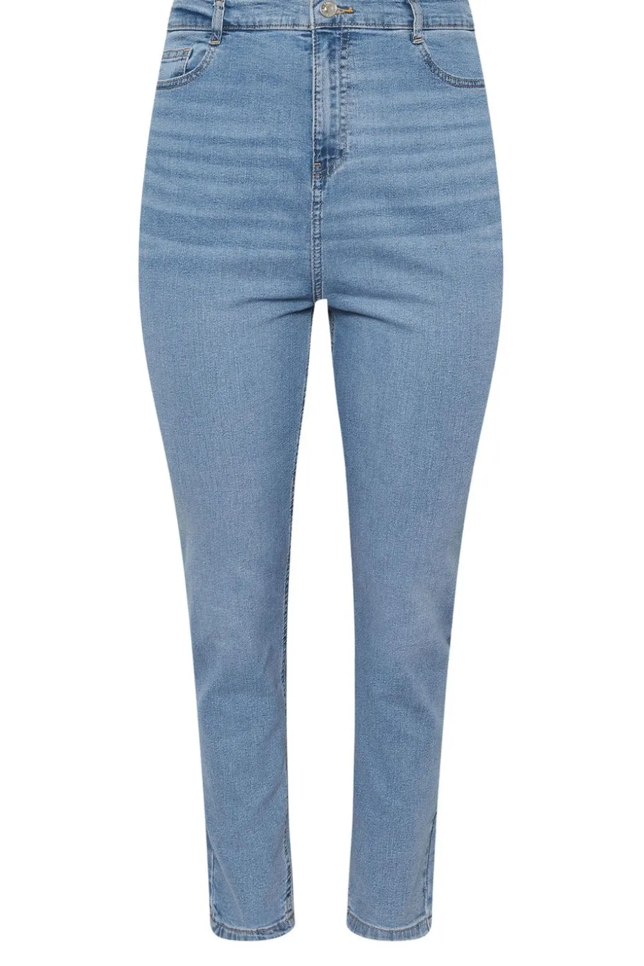 Yours Curve Light Blue Wash Mom Jeans