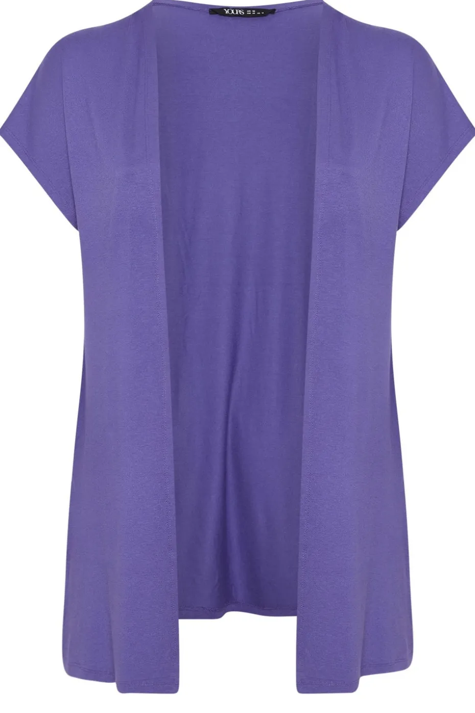 Yours Curve Purple Grown On Sleeve Jersey Cardigan