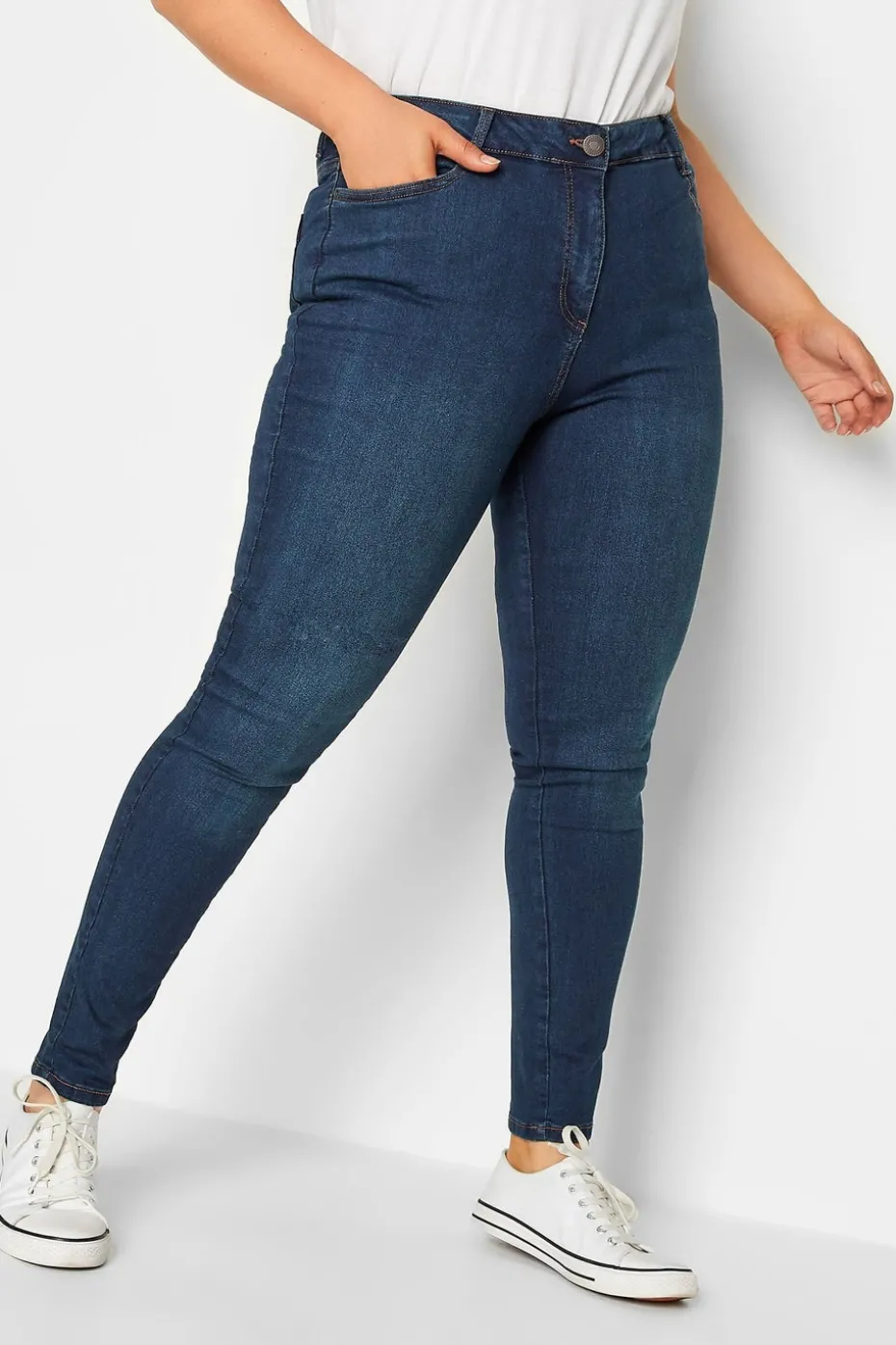 Yours For Good Curve Indigo Blue Skinny Stretch Ava Jeans