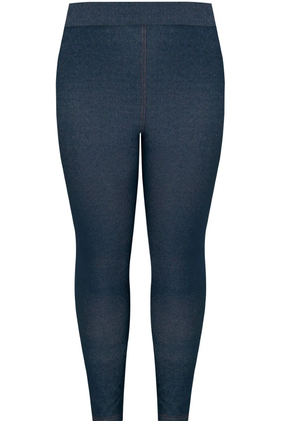 Yours For Good Curve Mid Blue Jersey Stretch Jeggings